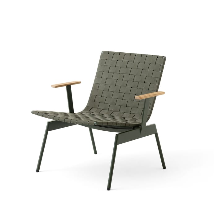 Ville Outdoor AV45 loungestol med armstöd - Bronze green - &Tradition