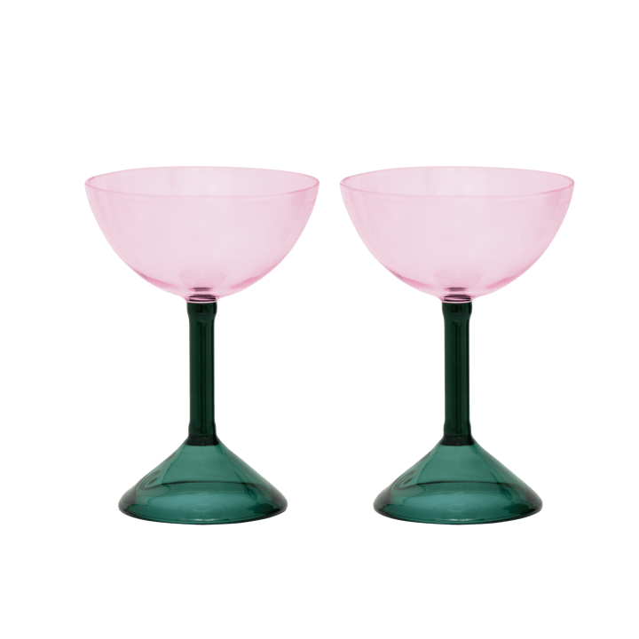 Urban Nature Culture gåvoset coupeglas 2-pack - Pink - URBAN NATURE CULTURE