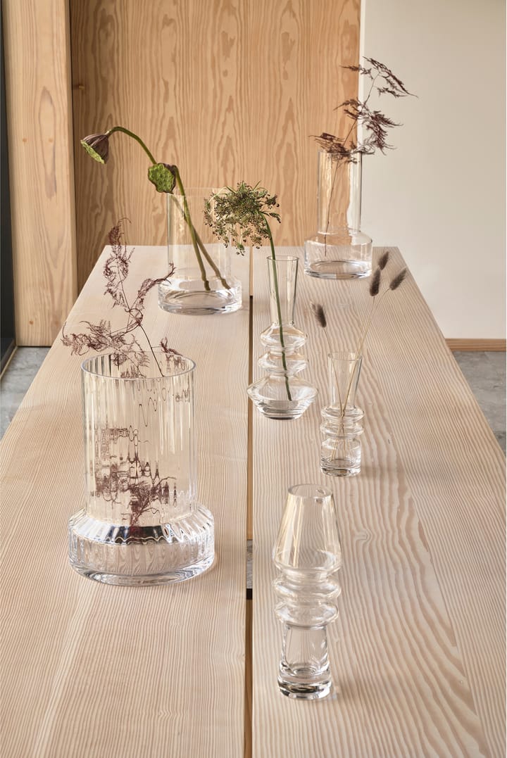 Hvils glasvas Ø19 cm, Clear Villa Collection