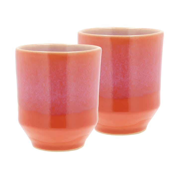 Styles mugg 18 cl 2-pack, Lila-orange Villa Collection