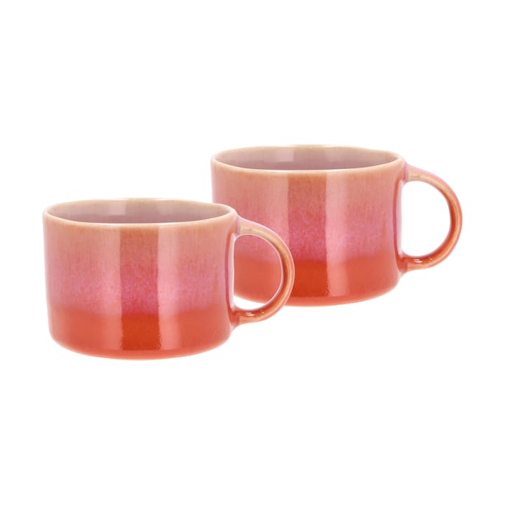 Styles mugg med öra 16 cl 2-pack, Lila-orange Villa Collection