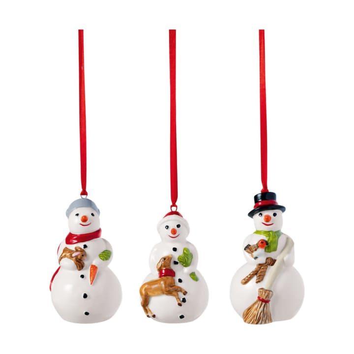 Nostalgic julgranshänge snögubbar 3-pack - Vit - Villeroy & Boch