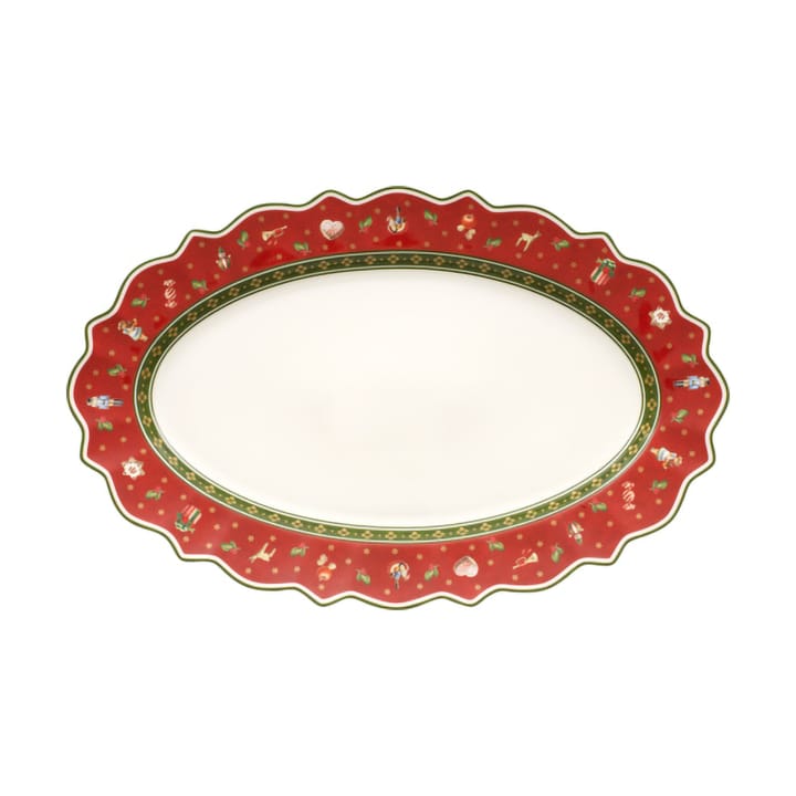 Toy´s Delight serveringsfat oval 31x50 cm - Vit-röd - Villeroy & Boch